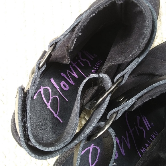 Blowfish Malibu Open Back Booties Sz 7.5 - Picture 7 of 8